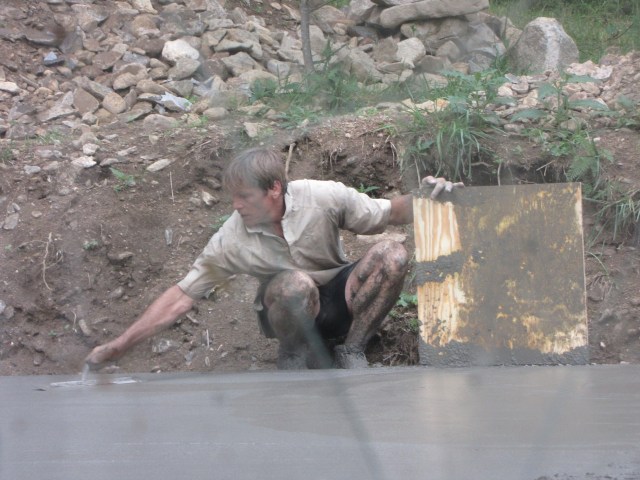 All the guys got really dirty and chewed up by the concrete.