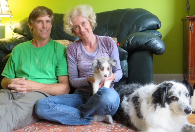 Ivy's first day home, at 8 weeks old.